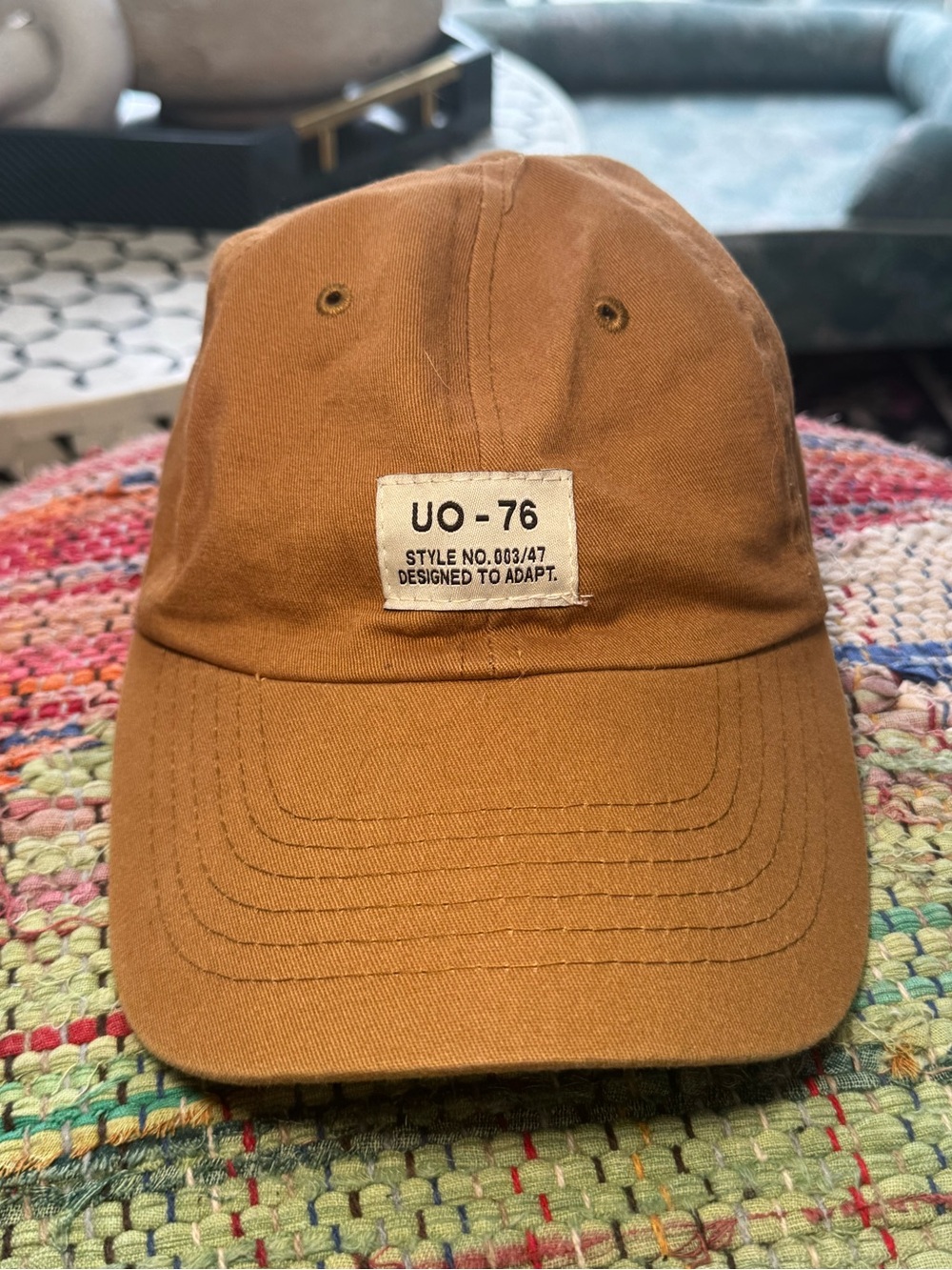 🤎‎ Urban Outfitters tan nude neutral brown adjustable cap baseball hat - Picture 2 of 4